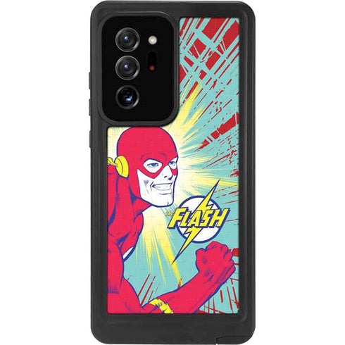 DC Comics The Flash Classic Art Smile Blast Galaxy Note20 Ultra 5G Waterproof Case